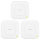 Купити Точка доступу ZYXEL NWA110AX 3-pack AX1800, 1xGE, WiFi 6, Nebula, PoE, MU-MIMO, 3 точки без інжекторів (NWA110AX-EU0103F). Системи безпеки для дому та офісу. Магазин RG-Group. Системи відеонагляду та охоронні сигналізації. Продаж та послуги встановлення