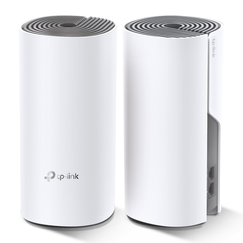 Домашня Mesh Wi-Fi система TP-LINK DECO E4 2PK AC1200 2xFE LAN/WAN MU-MIMO (DECO-E4-2-PACK)