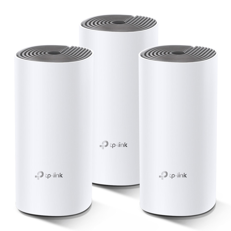 Купити Домашня Mesh Wi-Fi система TP-LINK DECO E4 3PK AC1200 2xFE LAN/WAN MU-MIMO (DECO-E4-3-PACK). Системи безпеки для дому та офісу. Магазин RG-Group. Системи відеонагляду та охоронні сигналізації. Продаж та послуги встановлення