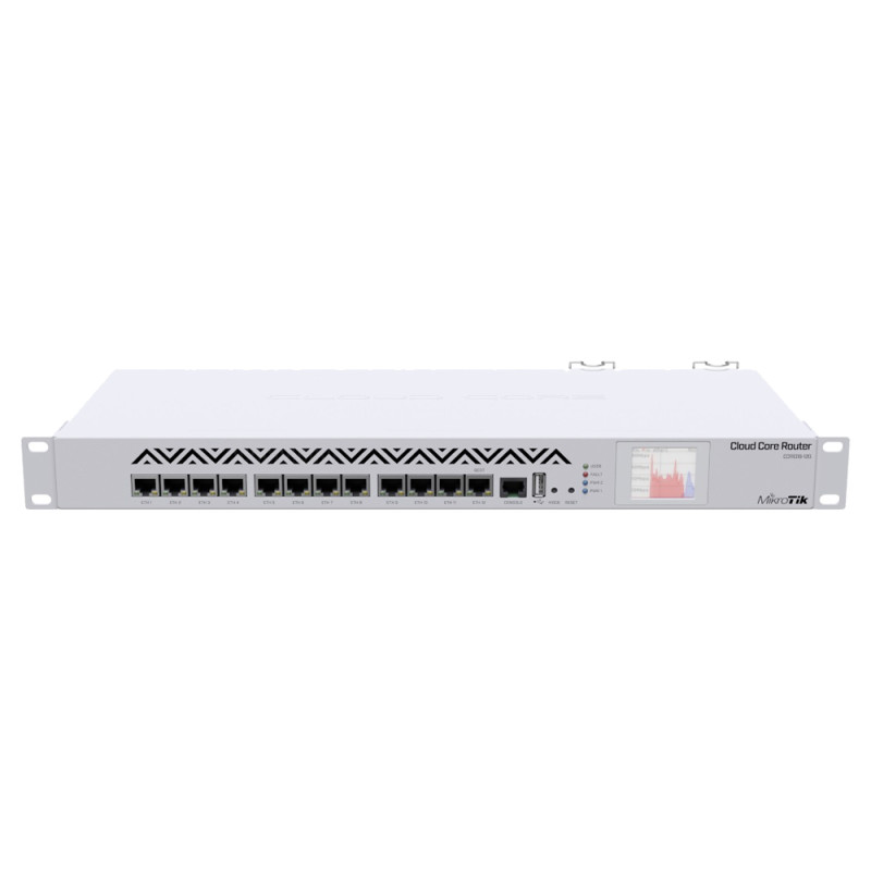 Купити Маршрутизатор MikroTik Cloud Core Router 1016-12G (CCR1016-12G). Системи безпеки для дому та офісу. Магазин RG-Group. Системи відеонагляду та охоронні сигналізації. Продаж та послуги встановлення