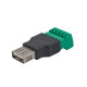 Купити Роз'єм USB під затискач (female). Системи безпеки для дому та офісу. Магазин RG-Group. Системи відеонагляду та охоронні сигналізації. Продаж та послуги встановлення