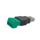 Купити Роз'єм USB під затискач (female). Системи безпеки для дому та офісу. Магазин RG-Group. Системи відеонагляду та охоронні сигналізації. Продаж та послуги встановлення