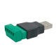 Купити Роз'єм USB під затискач (male). Системи безпеки для дому та офісу. Магазин RG-Group. Системи відеонагляду та охоронні сигналізації. Продаж та послуги встановлення
