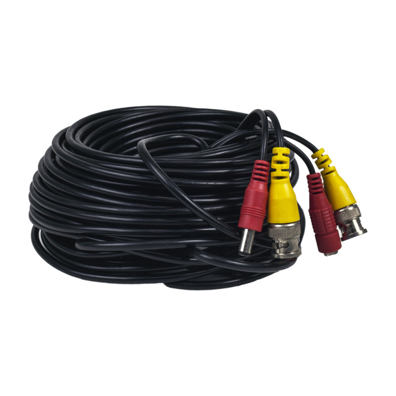 Купити Кабель BNC-рower cable A 20 м (BNC+DC/BNC+DC) для передавання відеосигналу та живлення. Системи безпеки для дому та офісу. Магазин RG-Group. Системи відеонагляду та охоронні сигналізації. Продаж та послуги встановлення