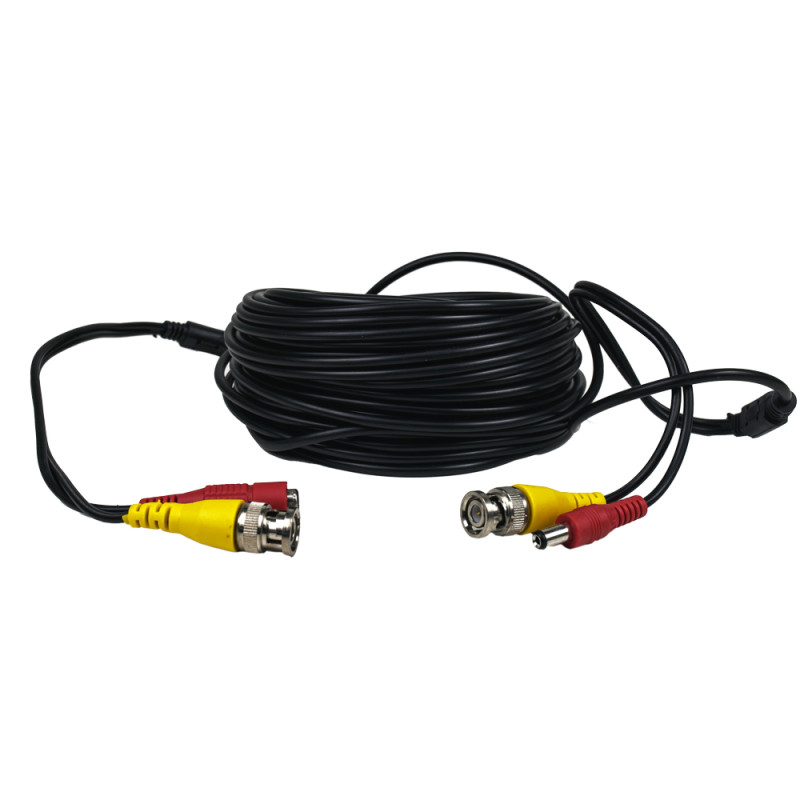 Кабель BNC-рower cable C 18 м (BNC+DC/BNC+DC) для передавання відеосигналу та живлення