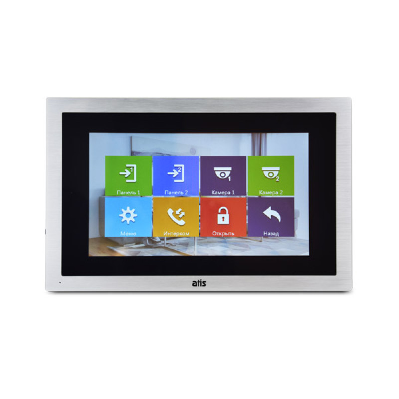 Купити Відеодомофон 10" ATIS AD-1050HD S-Black (розпродаж 631). Системи безпеки для дому та офісу. Магазин RG-Group. Системи відеонагляду та охоронні сигналізації. Продаж та послуги встановлення