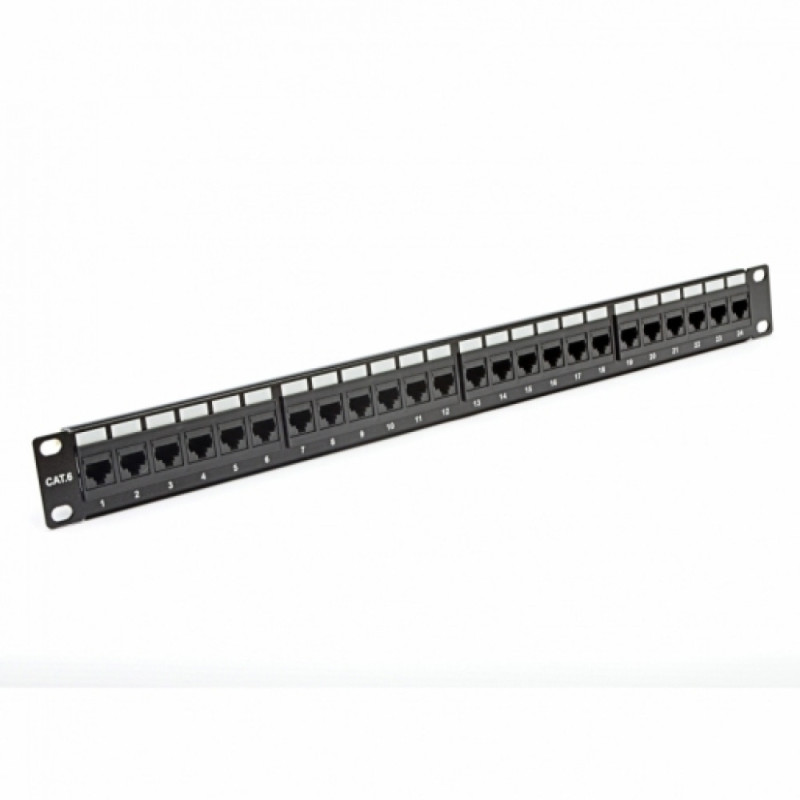 Купити Патч-панель CMS 19" 24xRJ-45 UTP, кат. 6. Системи безпеки для дому та офісу. Магазин RG-Group. Системи відеонагляду та охоронні сигналізації. Продаж та послуги встановлення