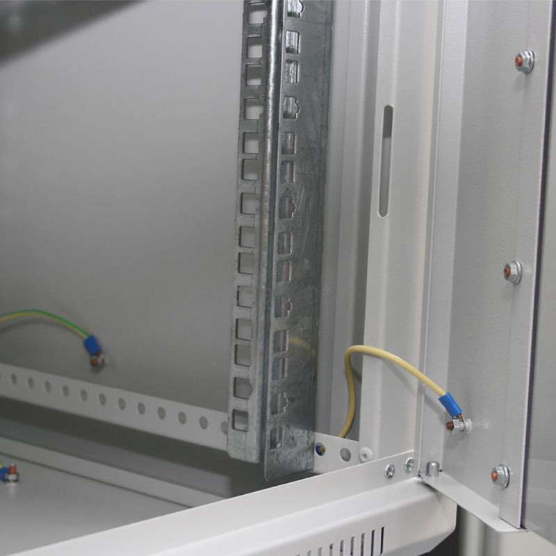 Шафа серверна SteelNet 6U 600 x 450 для мережевого обладнання (скло, сірий)