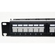 Купити Патч-панель CMS 19" 24xRJ-45 UTP, кат. 6a з організатором кабелю і пластиковими шторками. Системи безпеки для дому та офісу. Магазин RG-Group. Системи відеонагляду та охоронні сигналізації. Продаж та послуги встановлення