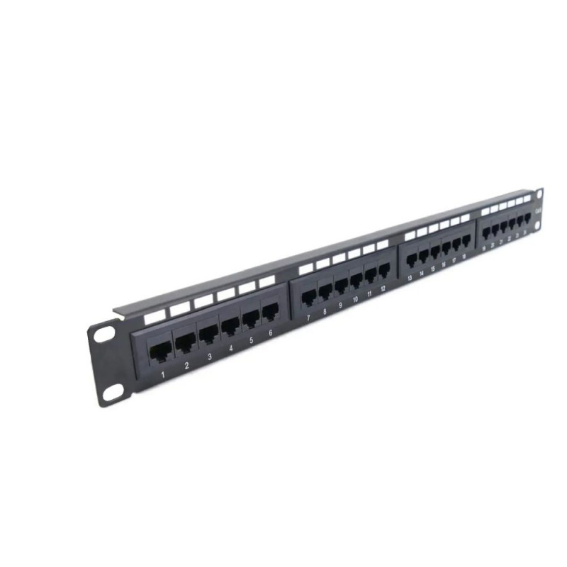Купити Патч-панель Hypernet 24 порти UTP 1U кат. 6е PP-KUTP6-24-NM. Системи безпеки для дому та офісу. Магазин RG-Group. Системи відеонагляду та охоронні сигналізації. Продаж та послуги встановлення