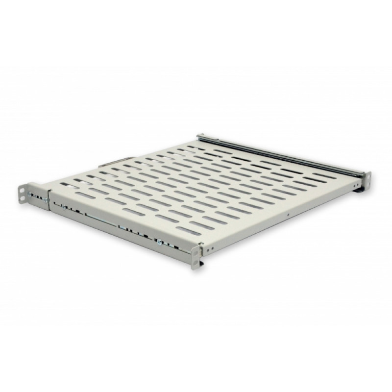 Полиця висувна 19" CMS UA-SHSL-400G 1U 400 мм, сіра