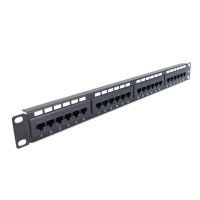 Купити Патч-панель Hypernet 24-порти UTP кат. 5Е 19" PP-KUTP24-NM. Системи безпеки для дому та офісу. Магазин RG-Group. Системи відеонагляду та охоронні сигналізації. Продаж та послуги встановлення