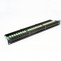 Купити Патч-панель CMS 19" 48xRJ-45 UTP, кат. 6, 1U з організатором кабелю. Системи безпеки для дому та офісу. Магазин RG-Group. Системи відеонагляду та охоронні сигналізації. Продаж та послуги встановлення