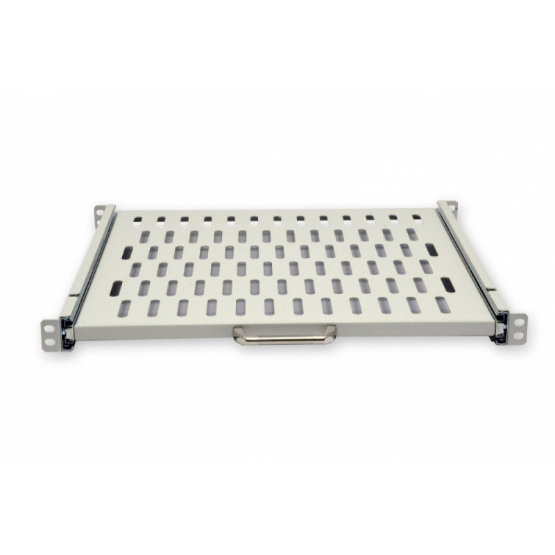 Полиця висувна 19" CMS UA-SHSL-400G 1U 400 мм, сіра