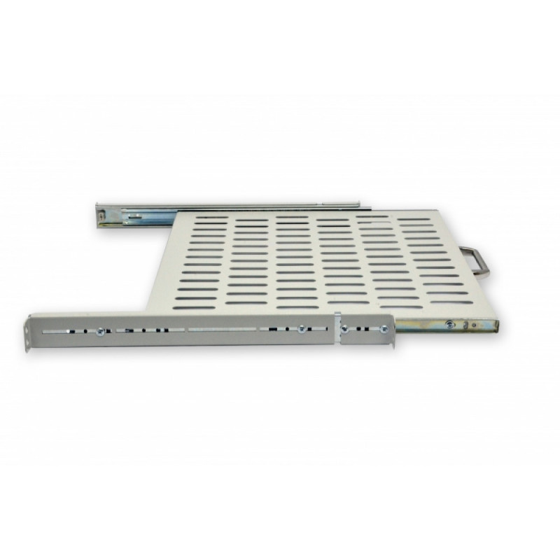 Полиця висувна 19" CMS UA-SHSL-400G 1U 400 мм, сіра