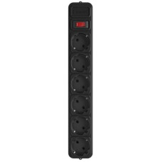Мережевий фільтр GEMBIRD Power Cube SPG6-G-10B, кабель 3 м, 6 розеток