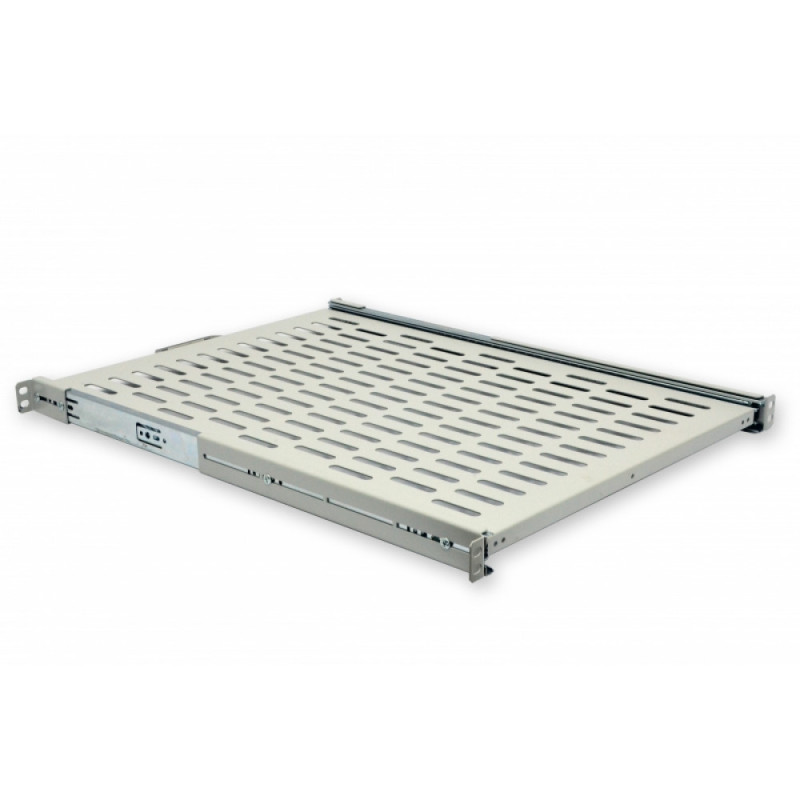 Полиця висувна 19" CMS UA-SHSL-600G 1U 600 мм, сіра