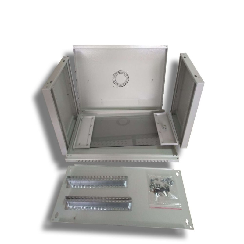 Шафа серверна Hypernet 9U 600 x 600 WMNC66-9U-FLAT для мережевого обладнання