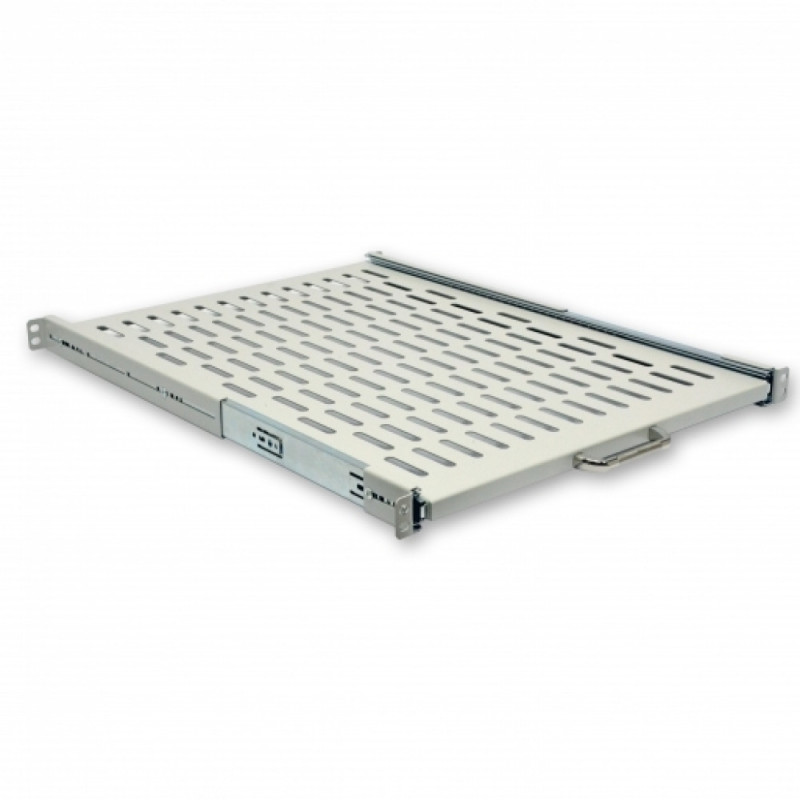 Купити Полиця висувна 19" CMS UA-SHSL-600G 1U 600 мм, сіра. Системи безпеки для дому та офісу. Магазин RG-Group. Системи відеонагляду та охоронні сигналізації. Продаж та послуги встановлення