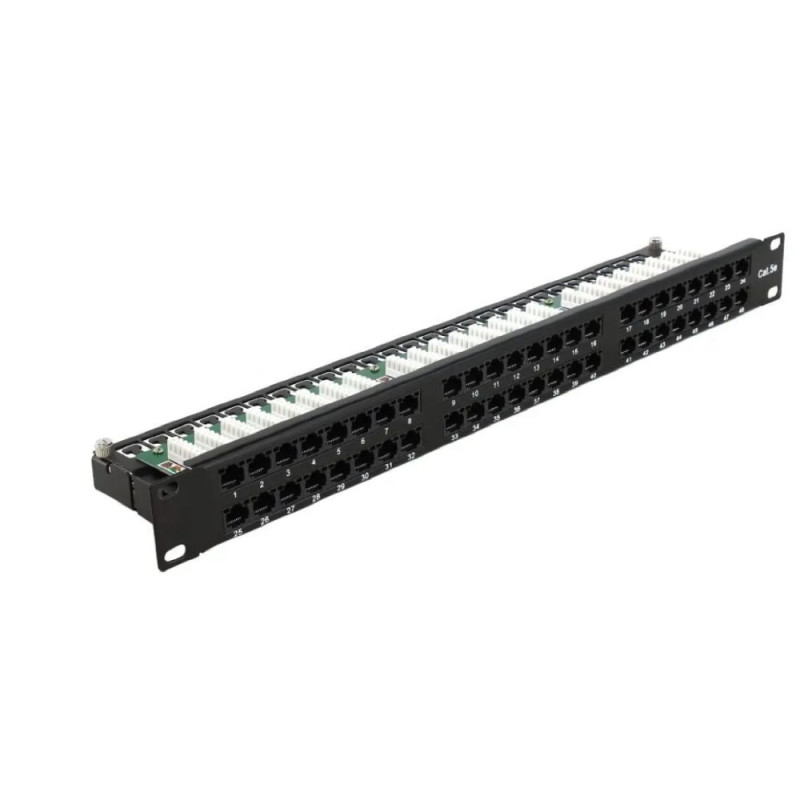Купити Патч-панель Hypernet 48 портів UTP 1U кат. 6е 19" PP-KUTP6-48-1U. Системи безпеки для дому та офісу. Магазин RG-Group. Системи відеонагляду та охоронні сигналізації. Продаж та послуги встановлення