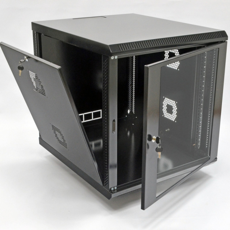 Шафа серверна CMS 12U 600 х 700 х 640 UA-MGSWA127B для мережевого обладнання