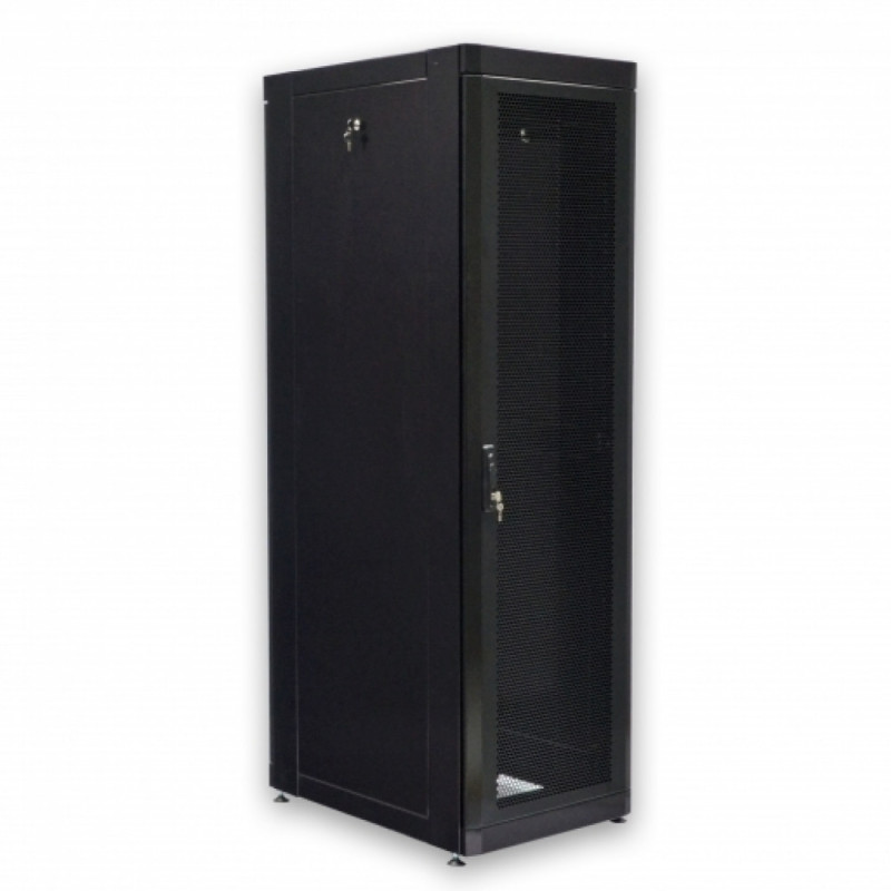 Купити Шафа серверна CMS 45U 610 х 865 UA-MGSE4568MPB посилена з перфорованими дверима для мережевого обладнання. Системи безпеки для дому та офісу. Магазин RG-Group. Системи відеонагляду та охоронні сигналізації. Продаж та послуги встановлення