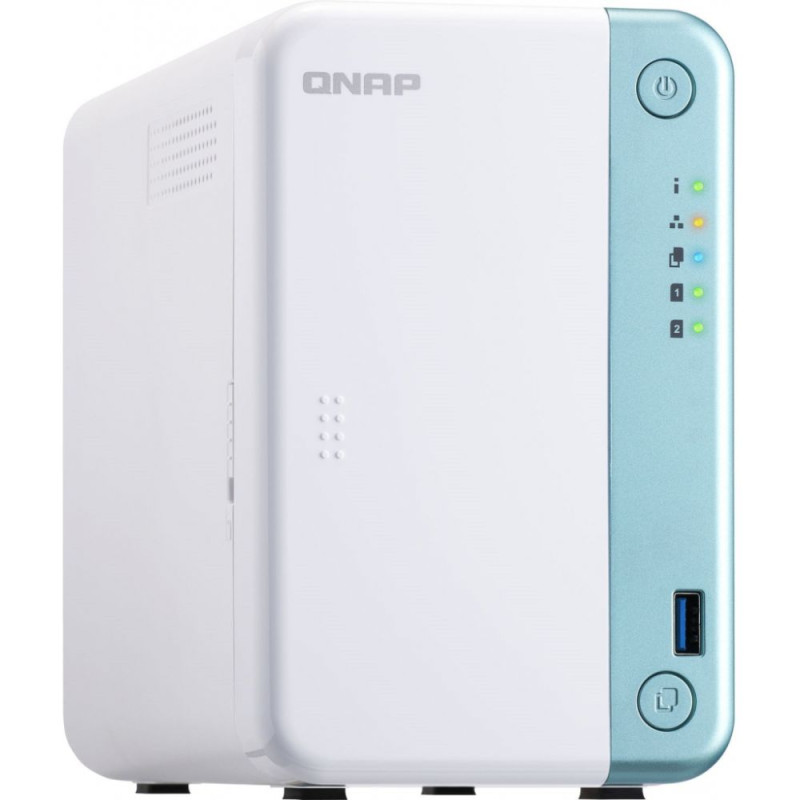 Система зберігання даних QNAP TS-251D-4G з 2 відсіками для дисків, 4GB RAM, настільне виконання