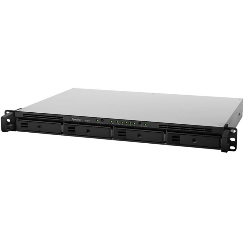Купити Система зберігання даних SYNOLOGY RS819 з 4 відсіками для дисків, 2GB RAM, стійкове виконання 1U. Системи безпеки для дому та офісу. Магазин RG-Group. Системи відеонагляду та охоронні сигналізації. Продаж та послуги встановлення