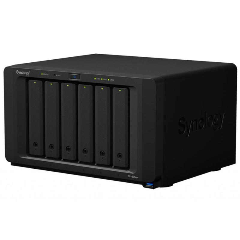 Купити Система зберігання даних SYNOLOGY DS1621XS+ з 6 відсіками для дисків, 8GB RAM, настільне виконання. Системи безпеки для дому та офісу. Магазин RG-Group. Системи відеонагляду та охоронні сигналізації. Продаж та послуги встановлення