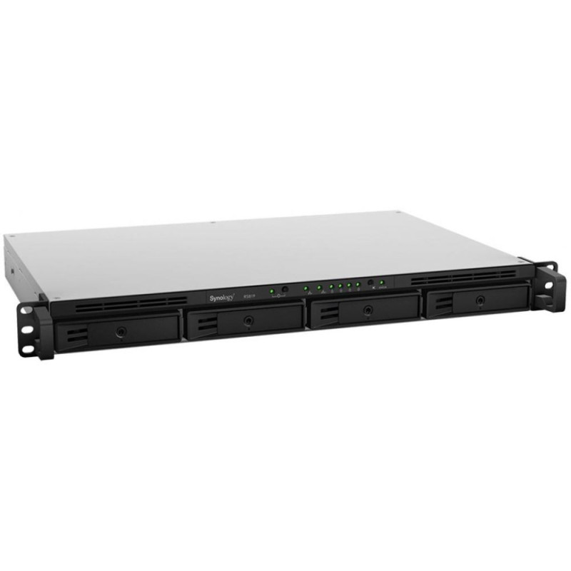 Система зберігання даних SYNOLOGY RS819 з 4 відсіками для дисків, 2GB RAM, стійкове виконання 1U