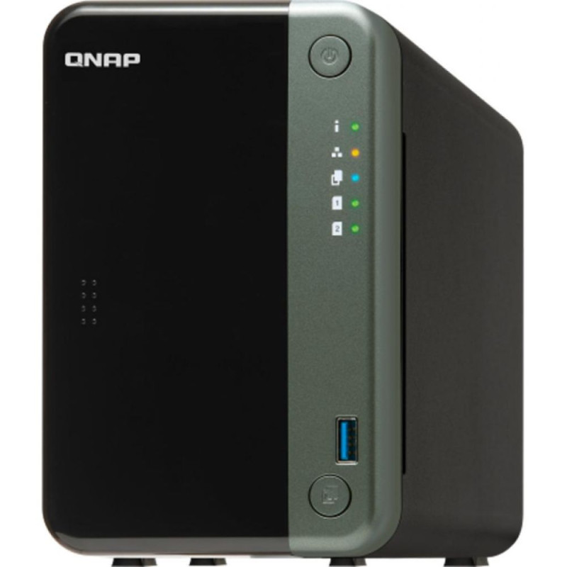 Купити Система зберігання даних QNAP TS-253D-4G з 2 відсіками для дисків, 4GB RAM, настільне виконання. Системи безпеки для дому та офісу. Магазин RG-Group. Системи відеонагляду та охоронні сигналізації. Продаж та послуги встановлення