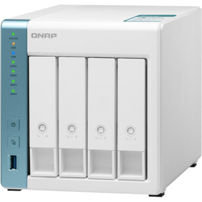 Купити Система зберігання даних QNAP TS-431K з 4 відсіками для дисків, 1GB RAM, настільне виконання. Системи безпеки для дому та офісу. Магазин RG-Group. Системи відеонагляду та охоронні сигналізації. Продаж та послуги встановлення