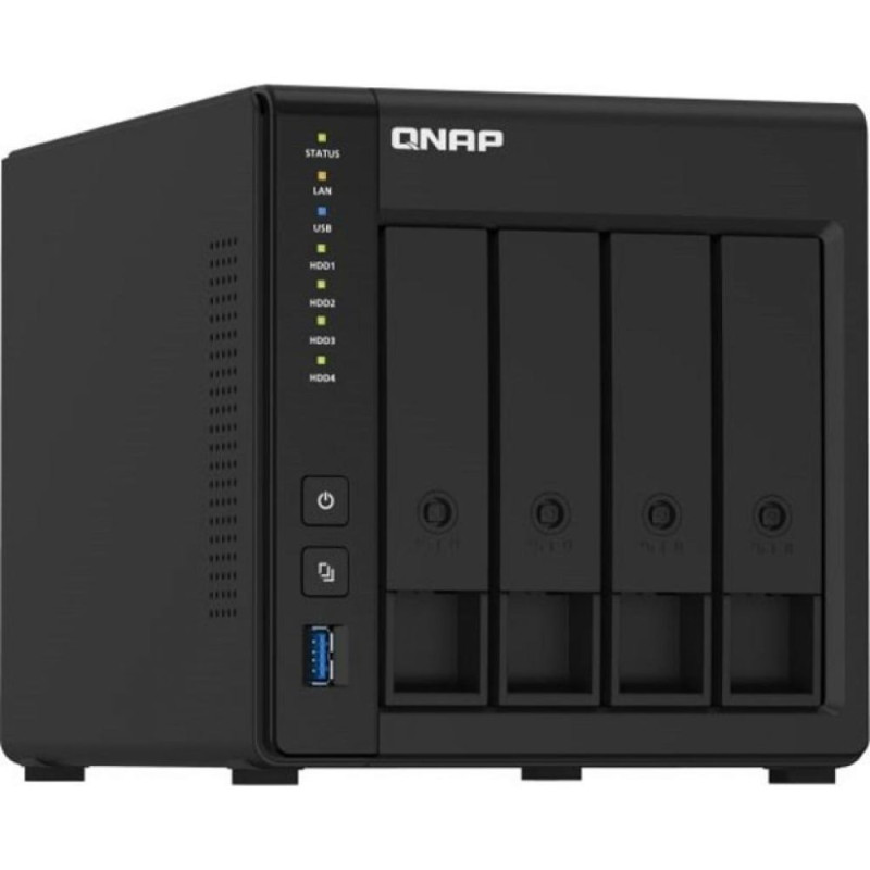 Система зберігання даних QNAP TS-451D2-2G з 4 відсіками для дисків, 2GB RAM, настільне виконання