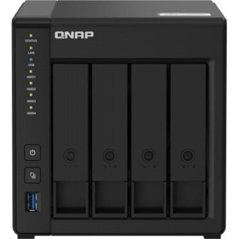 Система зберігання даних QNAP TS-451D2-2G з 4 відсіками для дисків, 2GB RAM, настільне виконання