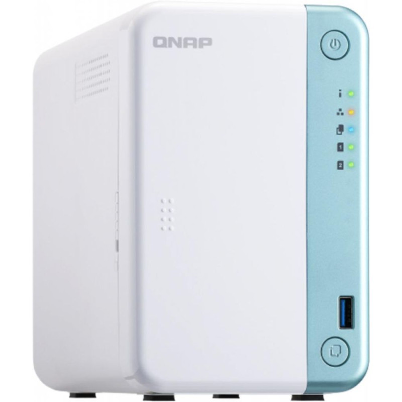 Система зберігання даних QNAP TS-251D-2G з 2 відсіками для дисків, 2GB RAM, настільне виконання