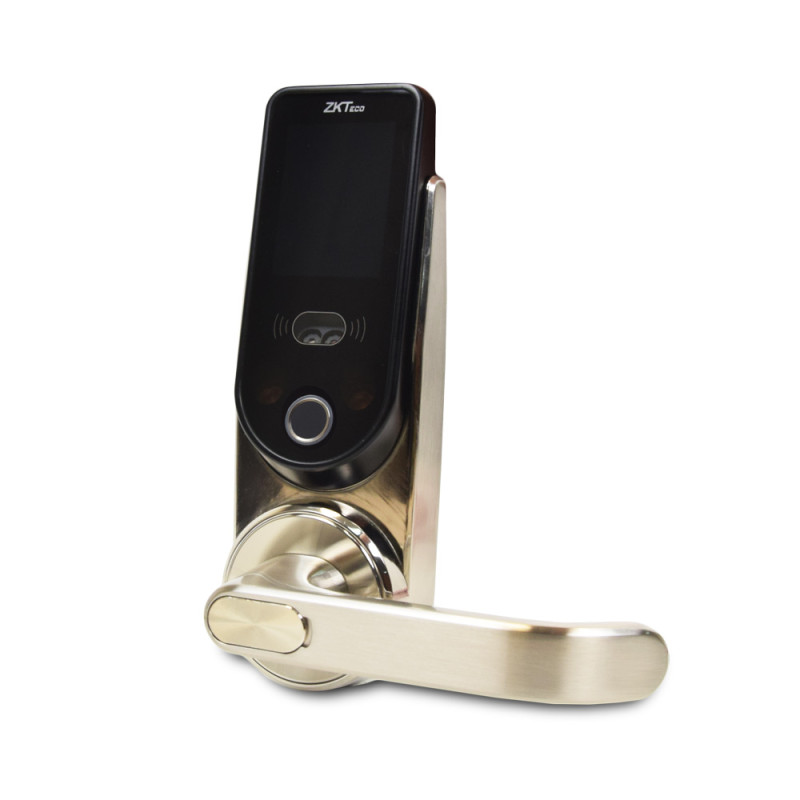 Купити Smart замок ZKTeco HBL100B з Bluetooth, скануванням обличчя, відбитка пальця, карт Mifare. Системи безпеки для дому та офісу. Магазин RG-Group. Системи відеонагляду та охоронні сигналізації. Продаж та послуги встановлення