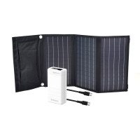 Купити Комплект: сонячна панель 30W Solar Charger, повербанк FEB-310W, кабель REMAX RC-068B-C. Системи безпеки для дому та офісу. Магазин RG-Group. Системи відеонагляду та охоронні сигналізації. Продаж та послуги встановлення
