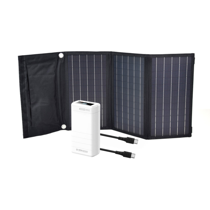 Купити Комплект: сонячна панель 30W Solar Charger, повербанк FEB-310W, кабель REMAX RC-068B-C. Системи безпеки для дому та офісу. Магазин RG-Group. Системи відеонагляду та охоронні сигналізації. Продаж та послуги встановлення