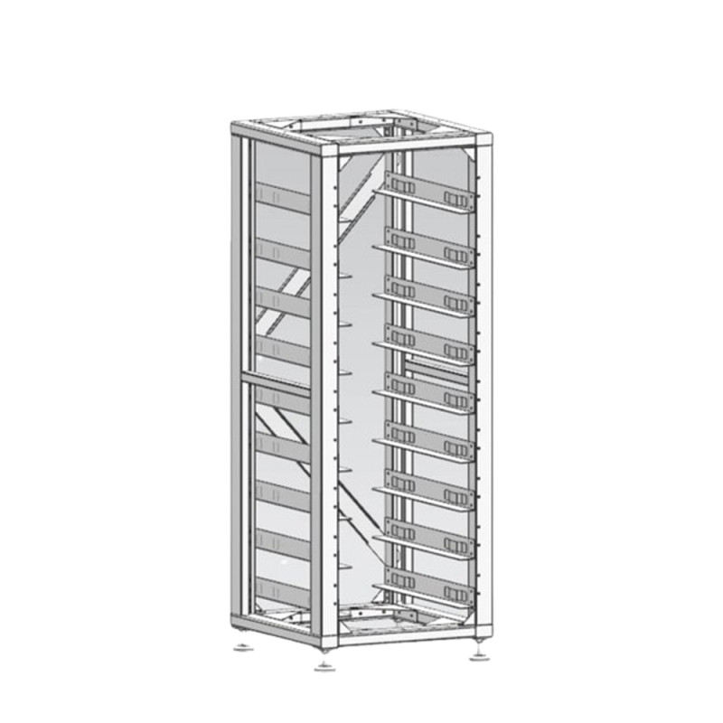 Стандартна стійка 19 дюймів, (8 шт.) 3U-LRACK Deye