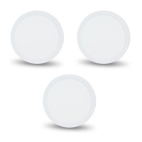 Купити Комплект із 3-х світильників світлодіодних LIGHTWELL LW-R-SFR-18 18 W коло, накладний. Системи безпеки для дому та офісу. Магазин RG-Group. Системи відеонагляду та охоронні сигналізації. Продаж та послуги встановлення