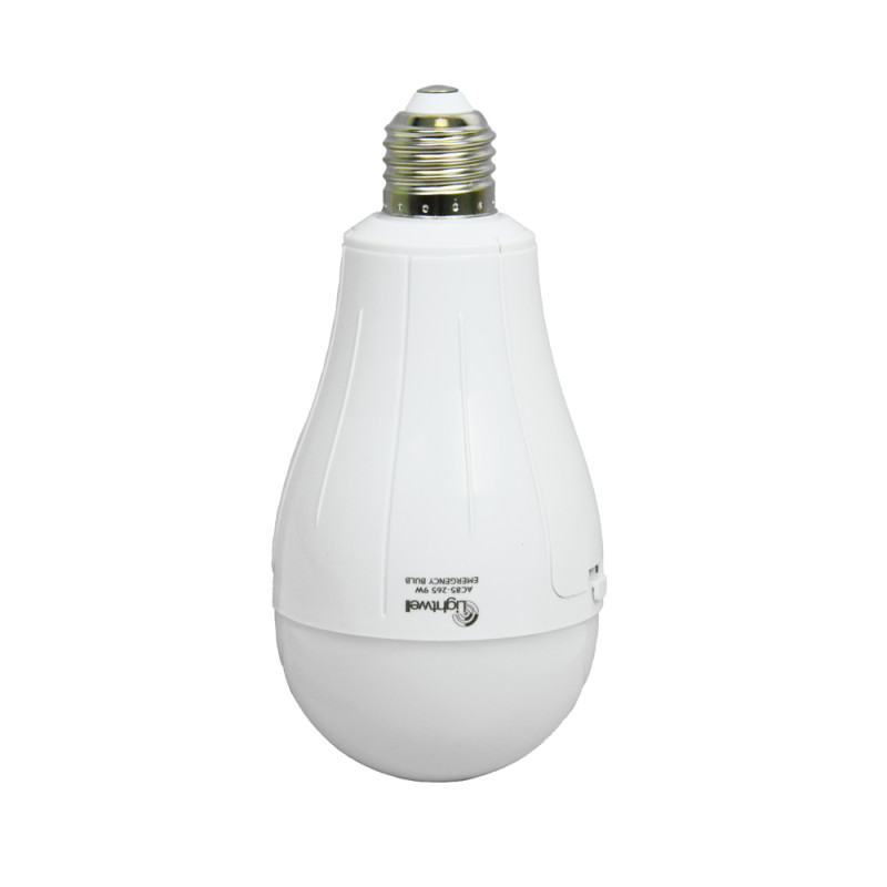 Купити Лампа LED акумуляторна Lightwell 9Вт Е27 LW-EMB-9W. Системи безпеки для дому та офісу. Магазин RG-Group. Системи відеонагляду та охоронні сигналізації. Продаж та послуги встановлення