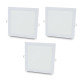 Купити Комплект із 3-х світильників світлодіодних LIGHTWELL LW-SQ-RCD-18 18 W квадрат, вбудований. Системи безпеки для дому та офісу. Магазин RG-Group. Системи відеонагляду та охоронні сигналізації. Продаж та послуги встановлення