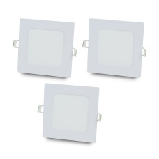 Купити Комплект із 3-х світильників світлодіодних LIGHTWELL LW-SQ-RCD-9 9 W квадрат, вбудований. Системи безпеки для дому та офісу. Магазин RG-Group. Системи відеонагляду та охоронні сигналізації. Продаж та послуги встановлення