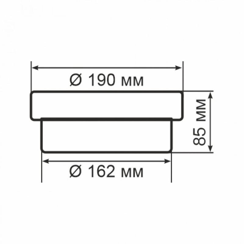 Світильник ERKA 1065D.i LED-Вlack-В з датчиком руху 12W 4200K круглий чорний/білий Е27 IP 65