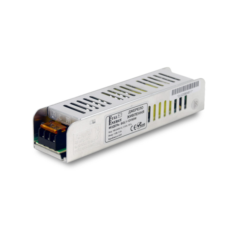 Комплект: Cвітильник LED лінійний 1500мм 22Вт 6500K Faraday Electronics + Блок живлення Full Energy BGL1-12V60W 12В / 5А / 60Вт + Регулятор яскравості OKY3220 димер для світлодіодних стрічок 12В/24В DC 30А 360Вт