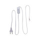 Купити Шнур з вилкою та перемикачем e.wire.switch/plug.white, білий, 2x0.75, 1,5м. Системи безпеки для дому та офісу. Магазин RG-Group. Системи відеонагляду та охоронні сигналізації. Продаж та послуги встановлення