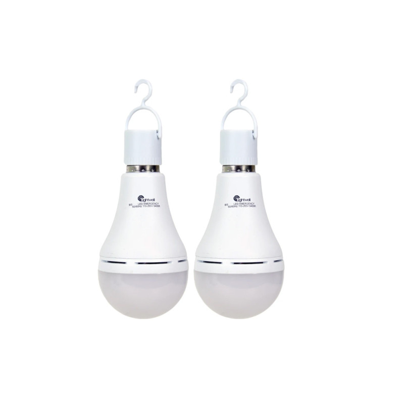 Купити Комплект із двох ламп LED Lightwell BS2C4 15 Вт Е27 з вбудованим акумулятором. Системи безпеки для дому та офісу. Магазин RG-Group. Системи відеонагляду та охоронні сигналізації. Продаж та послуги встановлення