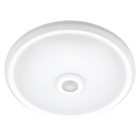 Купити Світильник світлодіодний стельовий з датчиком руху e.sensor.LED.77.12.4000 (білий), 12 Вт, 4000К, 360°, IP20. Системи безпеки для дому та офісу. Магазин RG-Group. Системи відеонагляду та охоронні сигналізації. Продаж та послуги встановлення