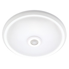 Світильник світлодіодний стельовий з датчиком руху e.sensor.LED.77.12.4000 (білий), 12 Вт, 4000К, 360°, IP20