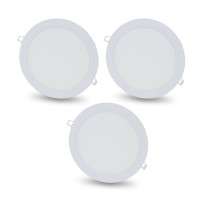 Купити Комплект із 3-х світильників світлодіодних LIGHTWELL LW-R-RCD-12 12 W коло, вбудований. Системи безпеки для дому та офісу. Магазин RG-Group. Системи відеонагляду та охоронні сигналізації. Продаж та послуги встановлення